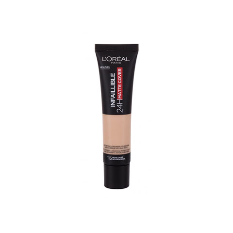 L'Oreal Paris Infallible 24H Matte Cover Foundation 30ml - 115 Golden Beige