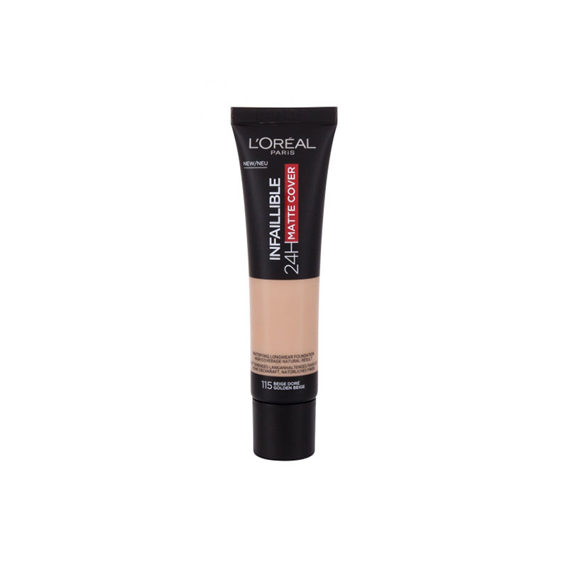 L'Oreal Paris Infallible 24H Matte Cover Foundation 30ml - 115 Golden Beige