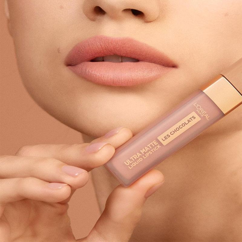 L'Oreal Paris Les Chocolats Ultra Matte Liquid Lipstick - 848 Dose Of Cocoa