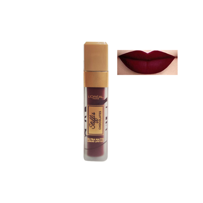 L'oreal Paris Steffi's Chocolates Ultra Matte Liquid Lipstick - 868 Cacao Crush