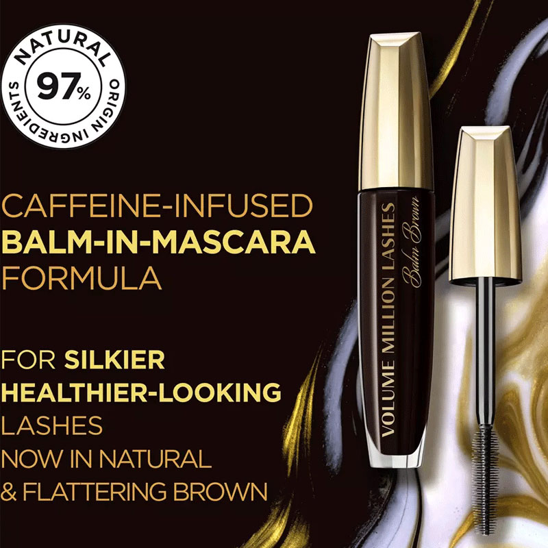 L'Oreal Paris Volume Million Lashes Balm Brown Mascara 8.9ml - Brown