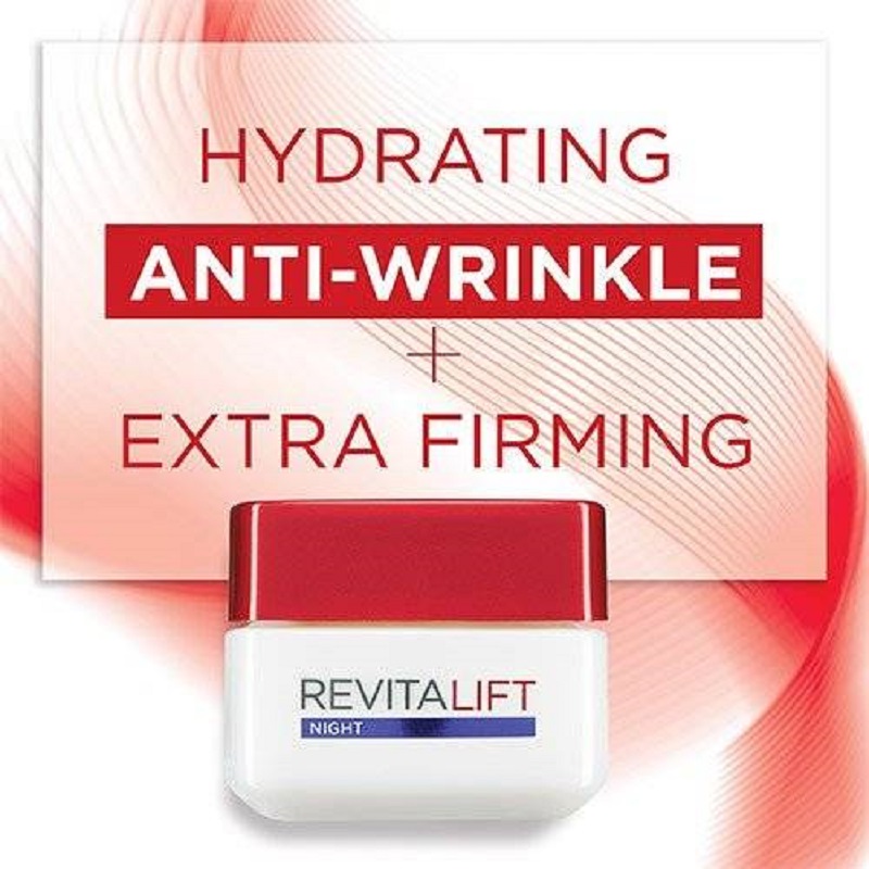 L'Oreal Revitalift Hydrating Anti Wrinkle + Extra Firming Night Cream 50ml - 40+