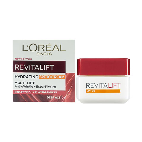 L'Oreal Revitalift Hydrating Anti Wrinkle + Extra Firming SPF 30 Cream 50ml -  Age 40+