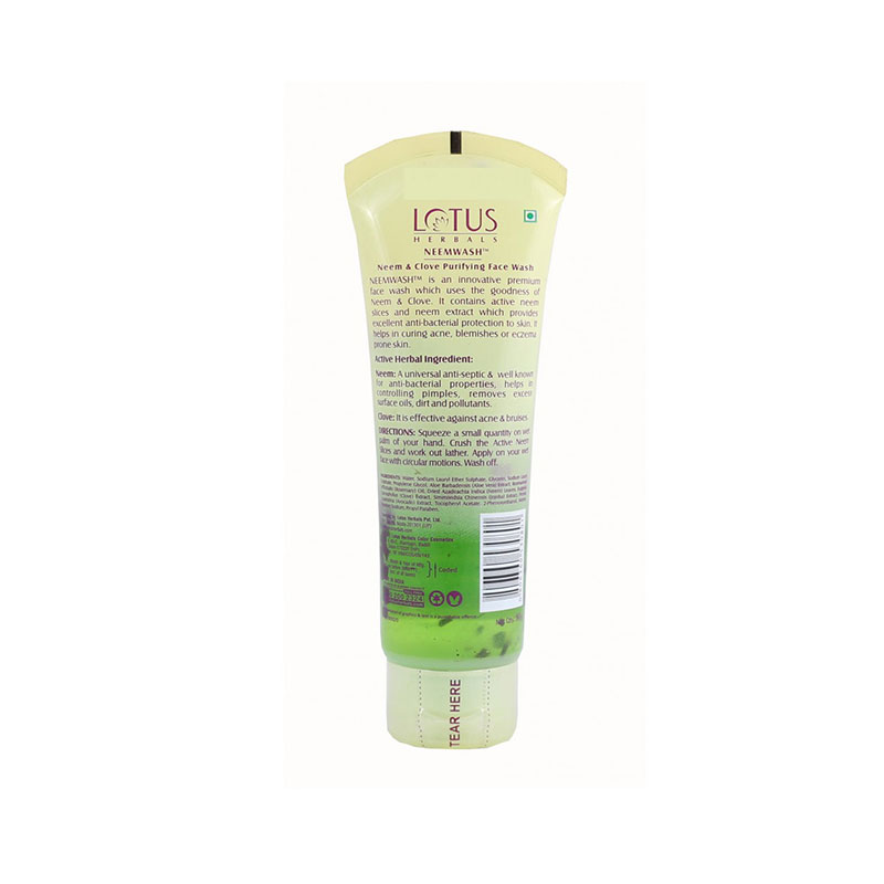 Lotus Herbals Neem and Clove Ultra Purifying Face Wash 80g