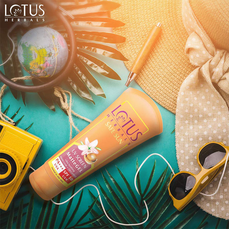 Lotus Herbals Safe Sun UV Screen Matte Gel 100g - SPF50