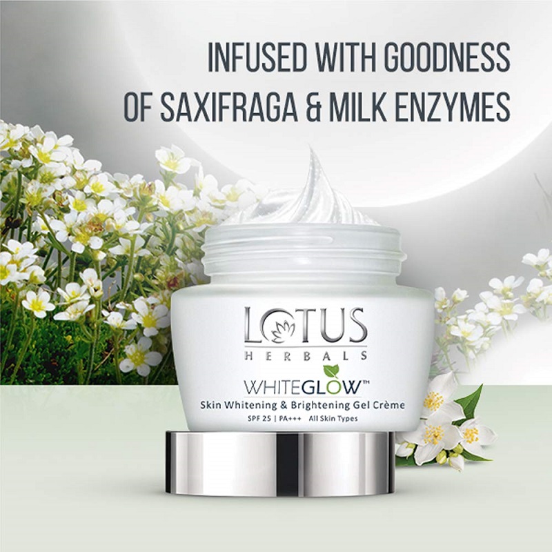 Lotus Herbals White Glow Gel Cream 60g - SPF 25 PA+++