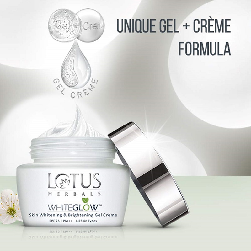Lotus Herbals White Glow Gel Cream 60g - SPF 25 PA+++