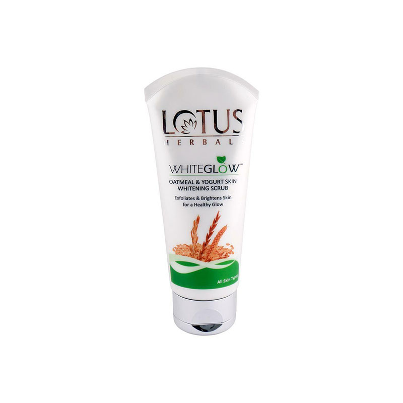Lotus Herbals White Glow Oatmeal And Yogurt Skin Whitening Scrub 100g