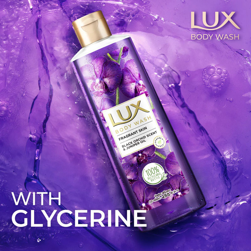 Lux Body Wash Black Orchid Scent & Juniper Oil 245ml