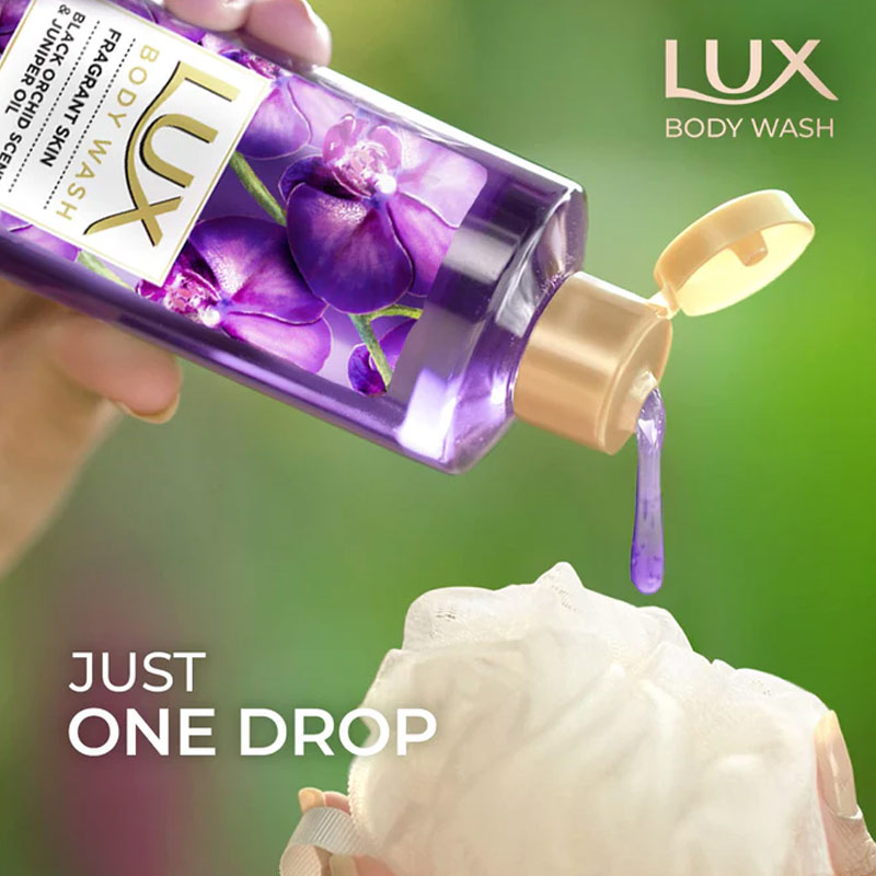 Lux Body Wash Black Orchid Scent & Juniper Oil 245ml