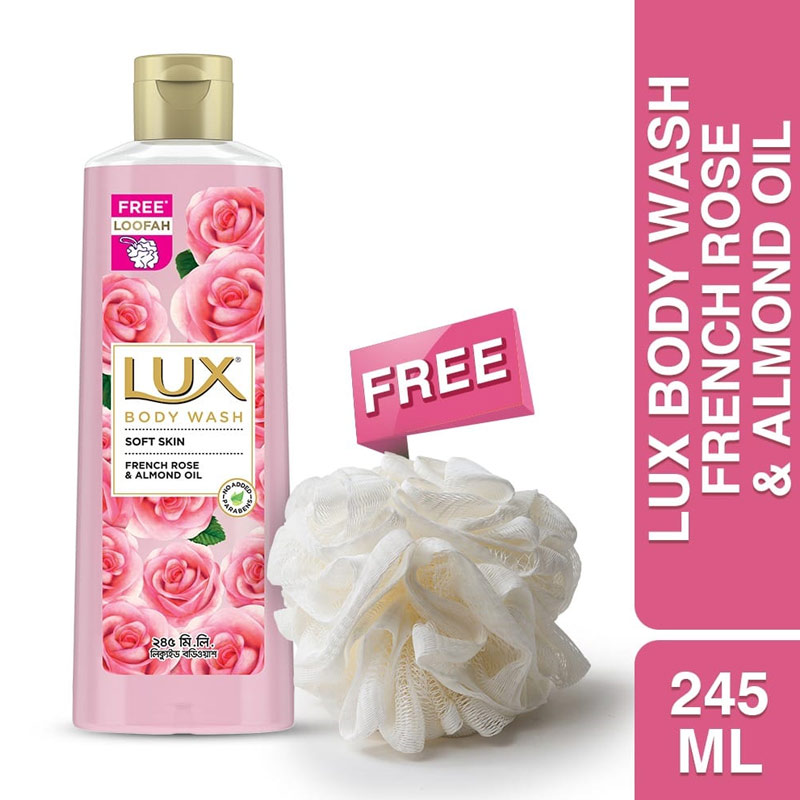Lux Body Wash French Rose & Almond 245ml
