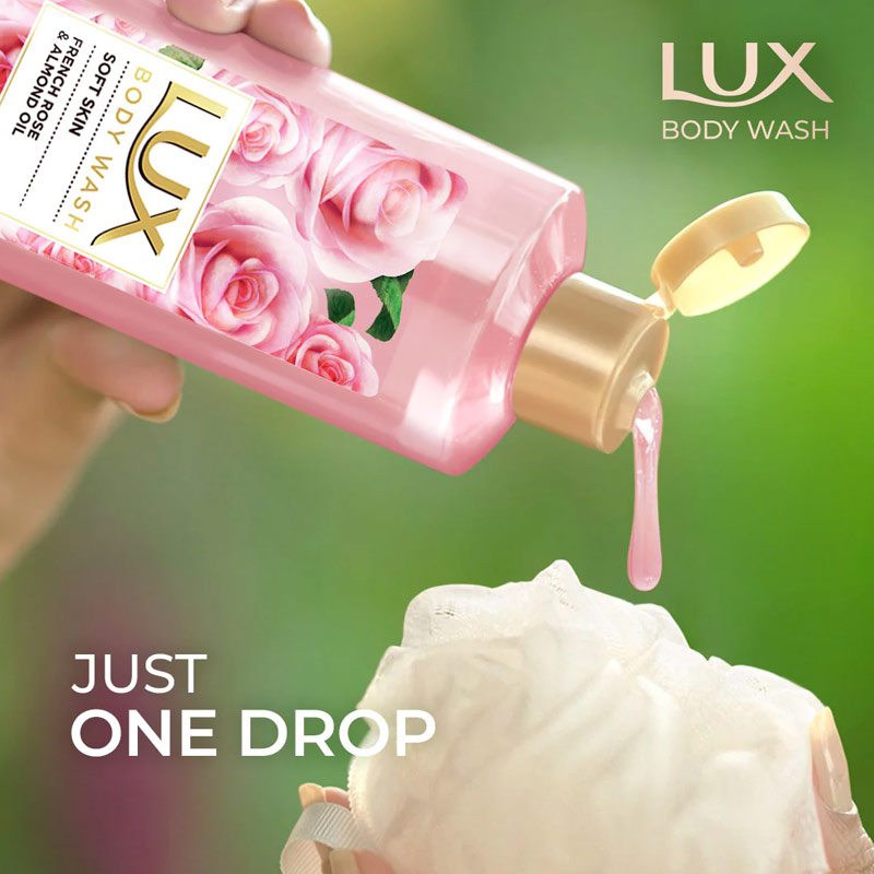Lux Body Wash French Rose & Almond 245ml