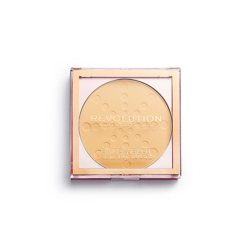 Makeup Revolution London Bake & Blot Pressed Powder - Banana  Deep