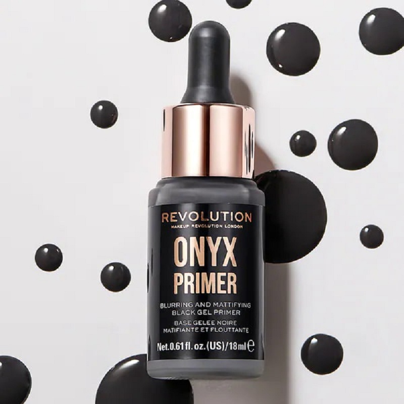 Makeup Revolution Onyx Blurring And Mattifying Black Gel Primer 18ml