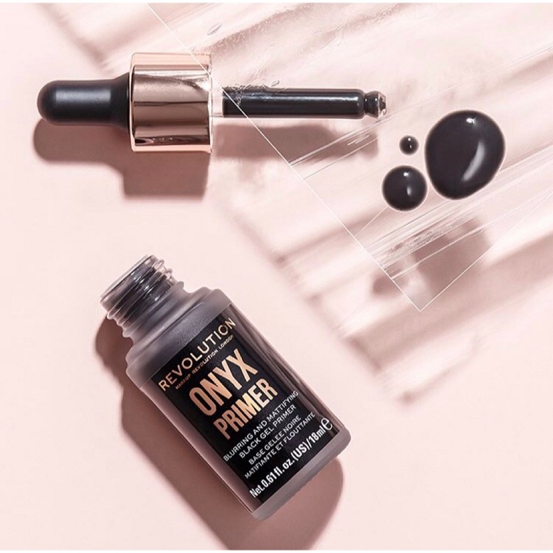 Makeup Revolution Onyx Blurring And Mattifying Black Gel Primer 18ml