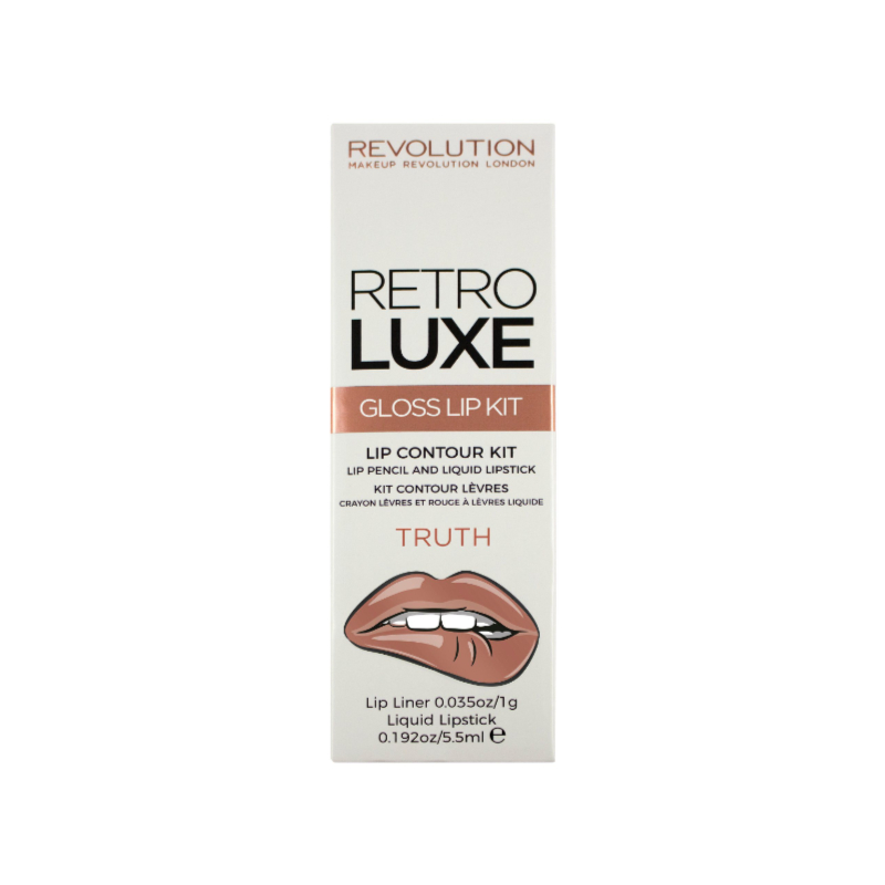 Makeup Revolution Retro Luxe Gloss Lip Kit - Truth