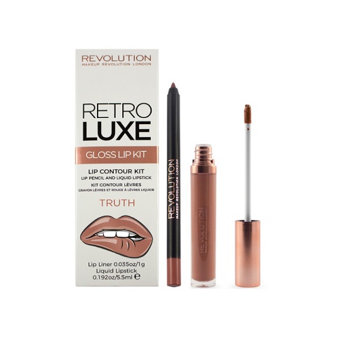 Makeup Revolution Retro Luxe Gloss Lip Kit - Truth