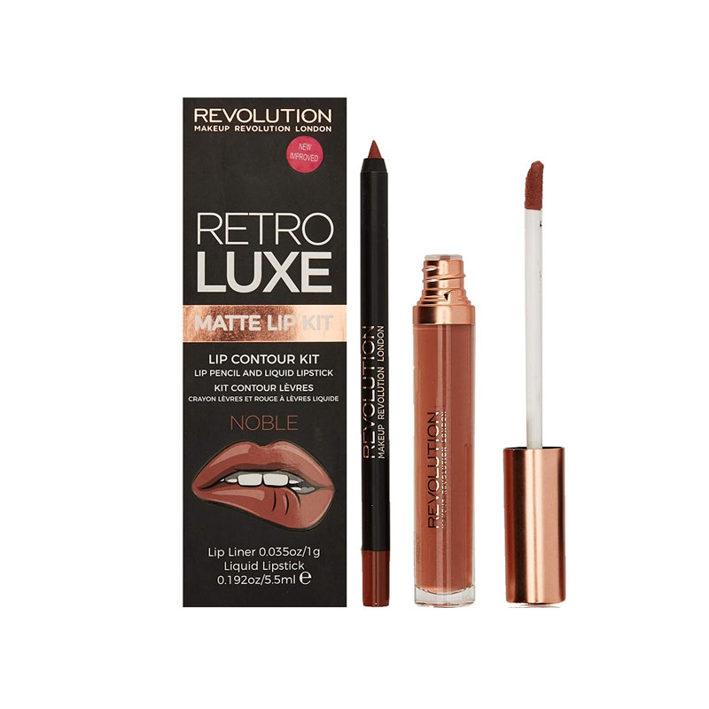 Makeup Revolution Retro Luxe Matte Lip Kit - Noble