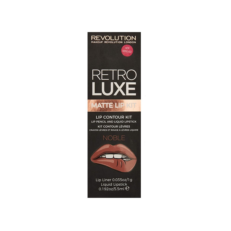 Makeup Revolution Retro Luxe Matte Lip Kit - Noble