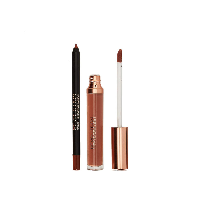 Makeup Revolution Retro Luxe Matte Lip Kit - Noble
