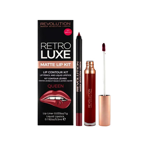 Makeup Revolution Retro Luxe Matte Lip Kit - Queen