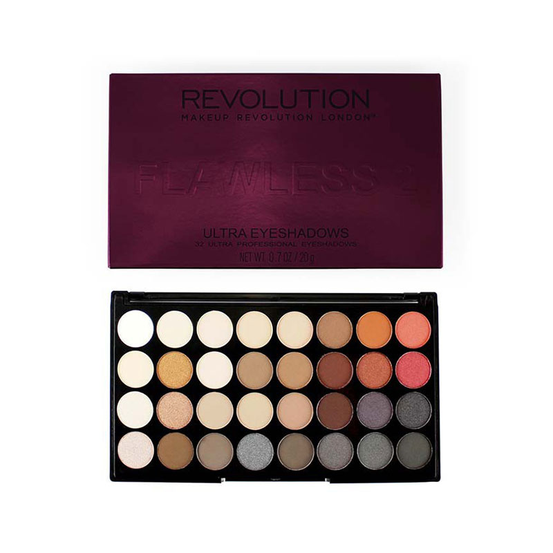 Makeup Revolution Ultra 32 Shade Eyeshadow Palette - Flawless 2
