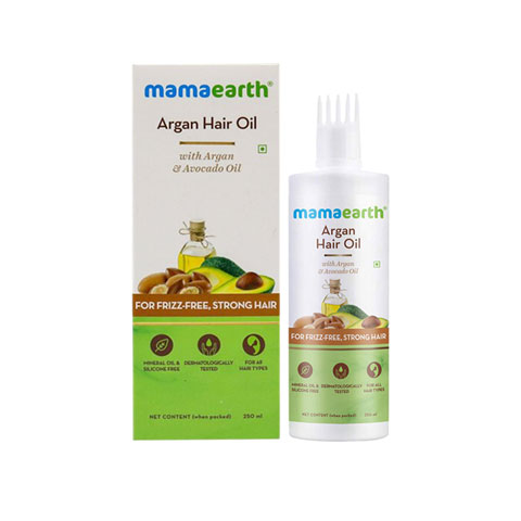 Mamaearth Argan Hair Oil for Frizz-Free Strong Hair With Argan & Avocado Oil 250ml