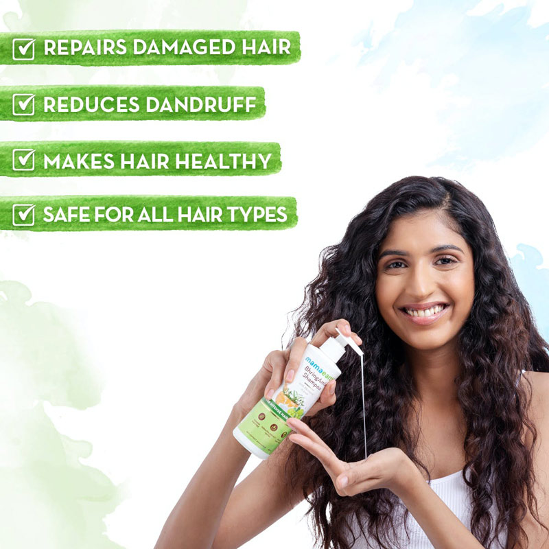 Mamaearth BhringAmla Shampoo with Bhringraj and Amla for Intense Hair Treatment 250ml