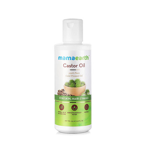 Mamaearth Castor Oil With 100% Pure Natural Cold Pressed Oil For Skin Hair & Nails150ml