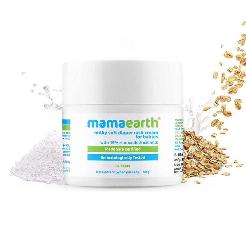Mamaearth Milky Soft Diaper Rash Cream For Babies 50g