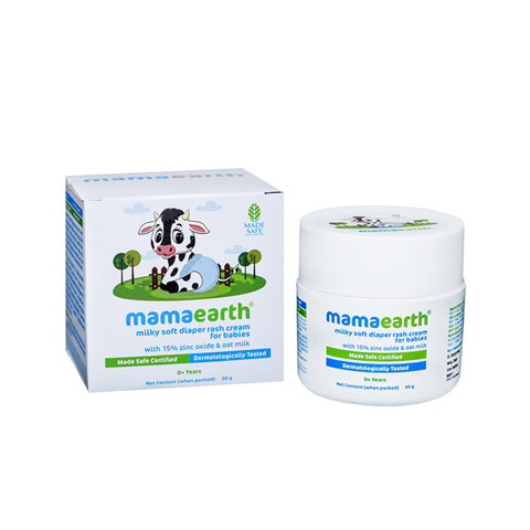 Mamaearth Milky Soft Diaper Rash Cream For Babies 50g