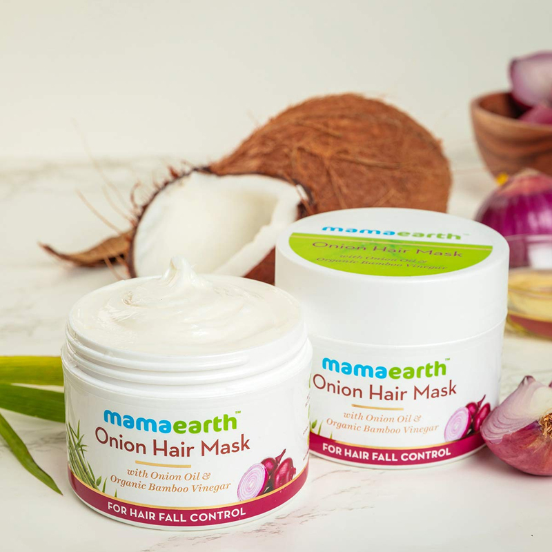 Mamaearth Onion Hair Mask for Hair Fall Control 200g