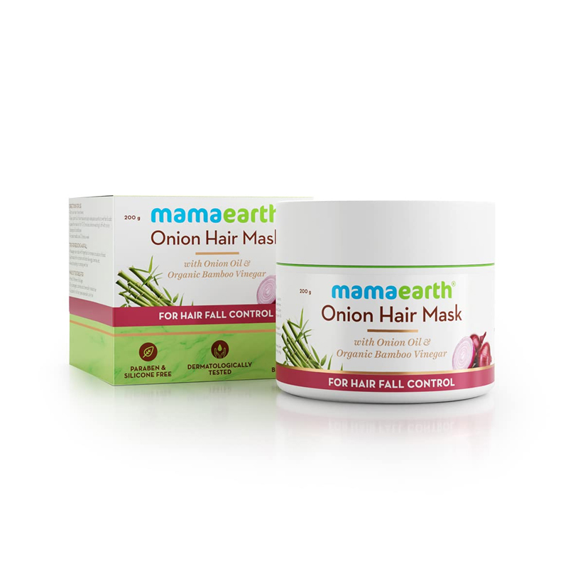 Mamaearth Onion Hair Mask for Hair Fall Control 200g