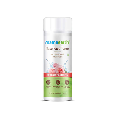 Mamaearth Rose Face Toner With Witch Hazel And Rose Water For Pore Tightening 200ml