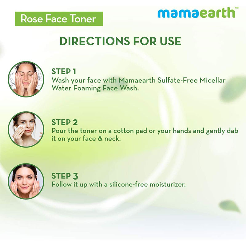 Mamaearth Rose Face Toner With Witch Hazel And Rose Water For Pore Tightening 200ml
