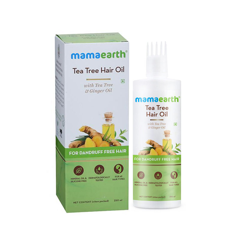 Mamaearth Tea Tree Hair Oil with Tea Tree and Ginger Oil for Dandruff Free Hair 250ml
