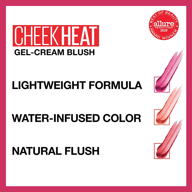 Maybelline Cheek Heat Gel Cream Blush 10ml - 35 Berry Flame