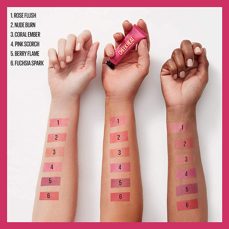 Maybelline Cheek Heat Gel Cream Blush 10ml - 35 Berry Flame