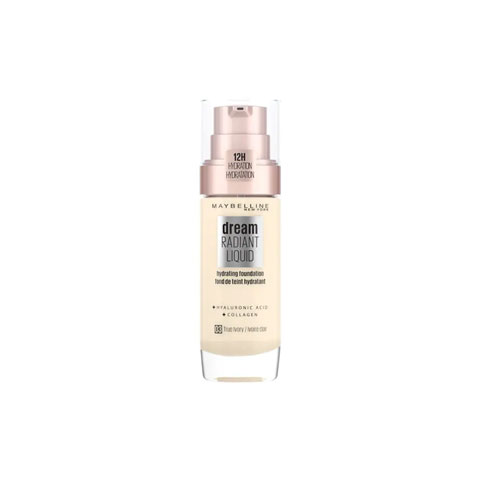 Maybelline Dream Radiant Liquid Hydrating Foundation - 03 True Ivory