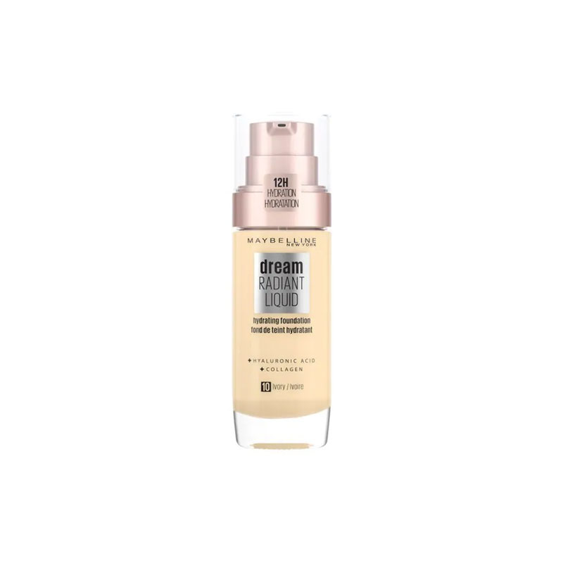 Maybelline Dream Radiant Liquid Hydrating Foundation - 10 Ivory