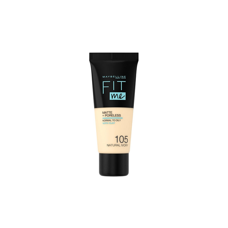 Maybelline Fit Me Matte + Poreless Liquid Foundation 30ml - 105 Natural Ivory