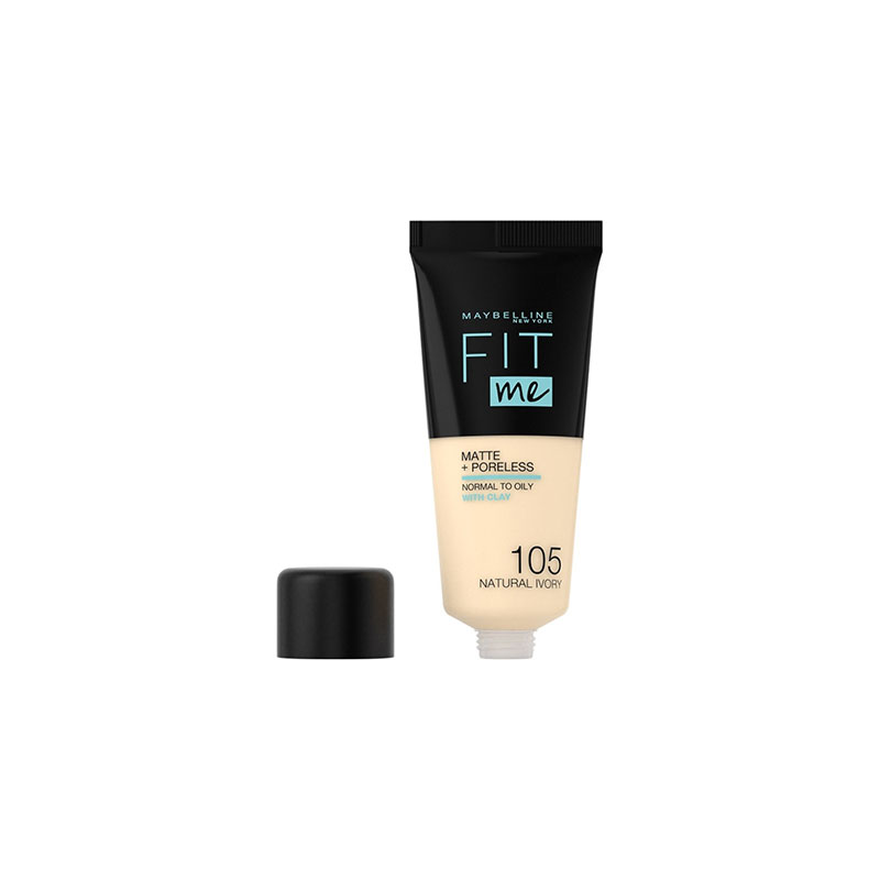 Maybelline Fit Me Matte + Poreless Liquid Foundation 30ml - 105 Natural Ivory