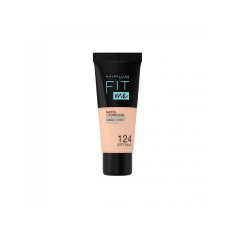 Maybelline Fit Me Matte + Poreless Liquid Foundation 30ml - 124 Soft Sand