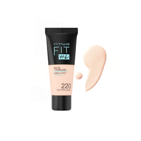 Maybelline Fit Me Matte + Poreless Liquid Foundation 30ml - 220 Natural Beige