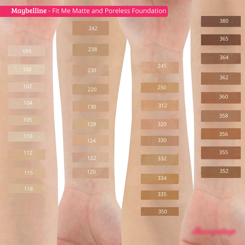 Maybelline Fit Me Matte+Poreless Foundation - 242 Light Honey