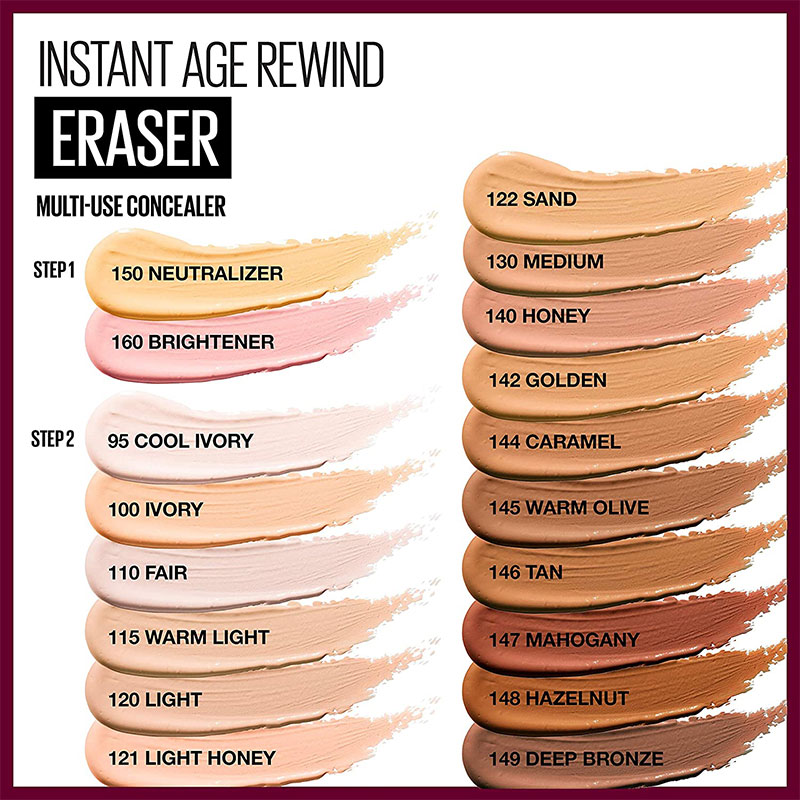 Maybelline Instant Age Rewind Eraser Dark Circles Treatment Concealer - 160 Brightener