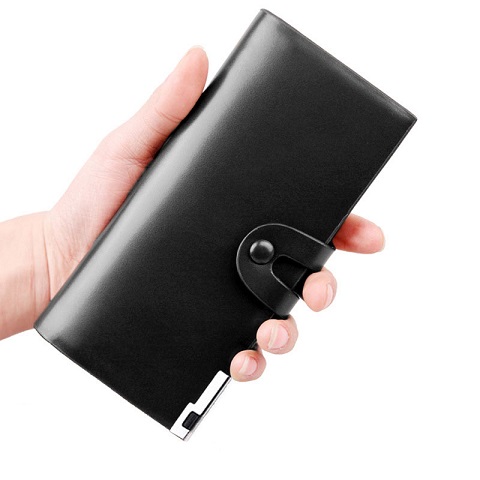 Men's Multi-Card Long Wallet With Buckle (79)