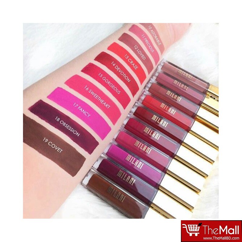 Milani Amore Matte Lip Creme 6g - 17 Fancy