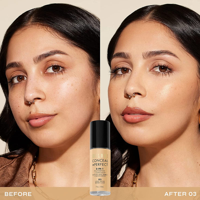 Milani Conceal + Perfect 2-in-1 Foundation + Concealer 30ml - 03 Light Beige