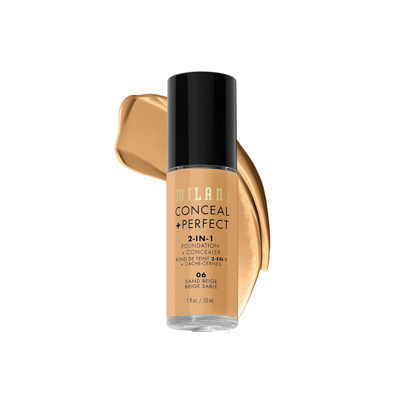 Milani Conceal Perfect 2-in-1 Foundation Concealer 30ml - 06 Sand Beige